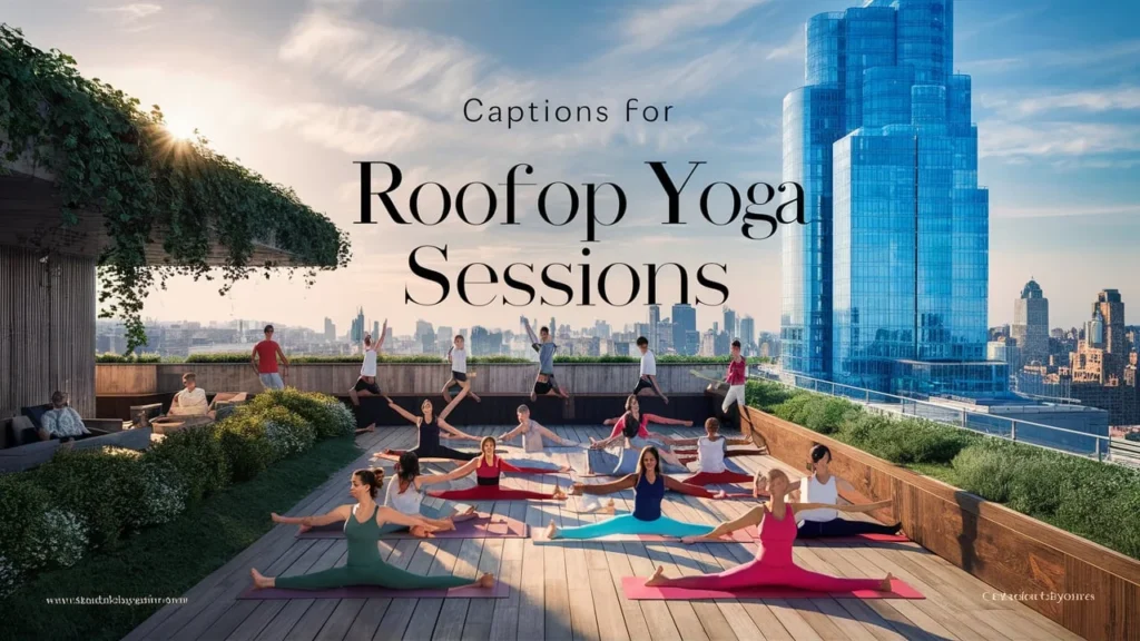 Captions for Rooftop Yoga Sessions 