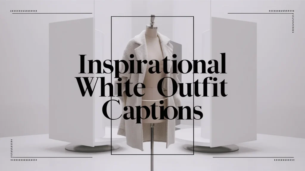 Inspirational White Outfit Captions