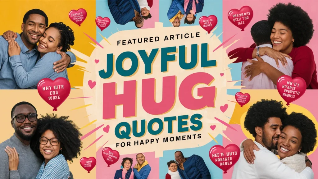 Joyful Hug Quotes for Happy Moments 