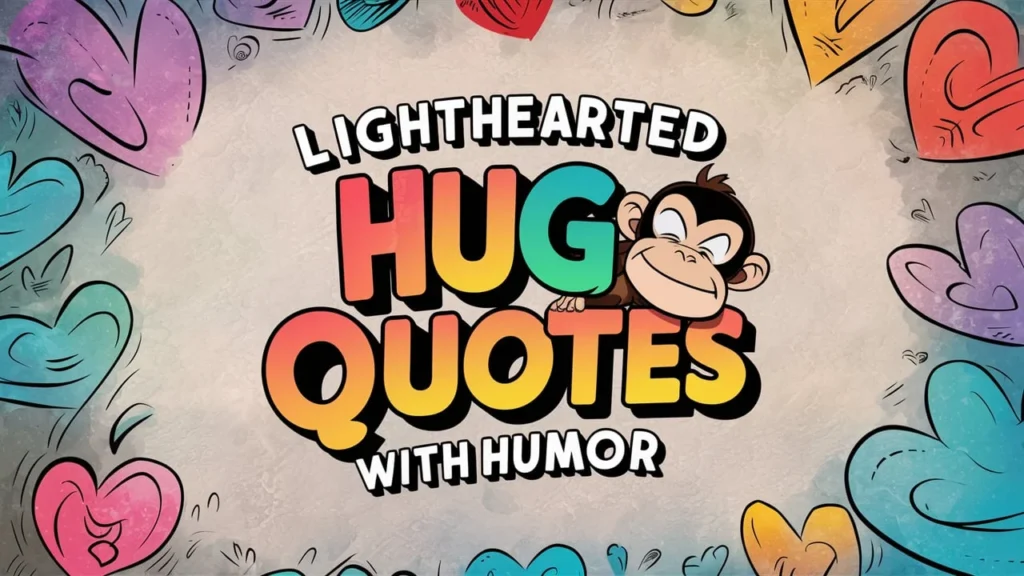 Lighthearted Hug Quotes with Humor