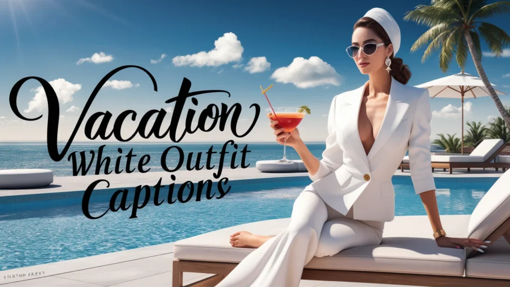 Vacation White Outfit Captions