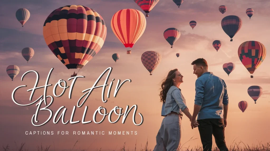 Hot Air Balloon Captions for Romantic Moments