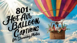 Hot Air Balloon Instagram Captions for Stunning Photos