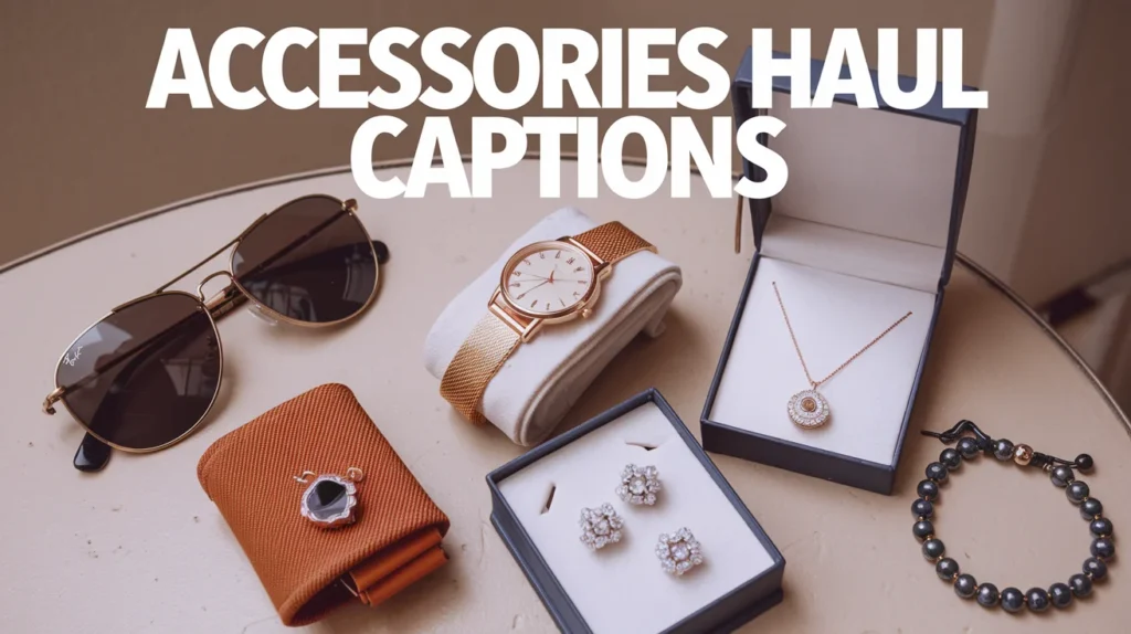 Accessories Haul Captions