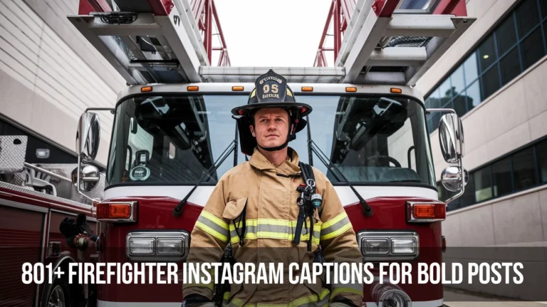 Firefighter Instagram Captions for Bold Posts