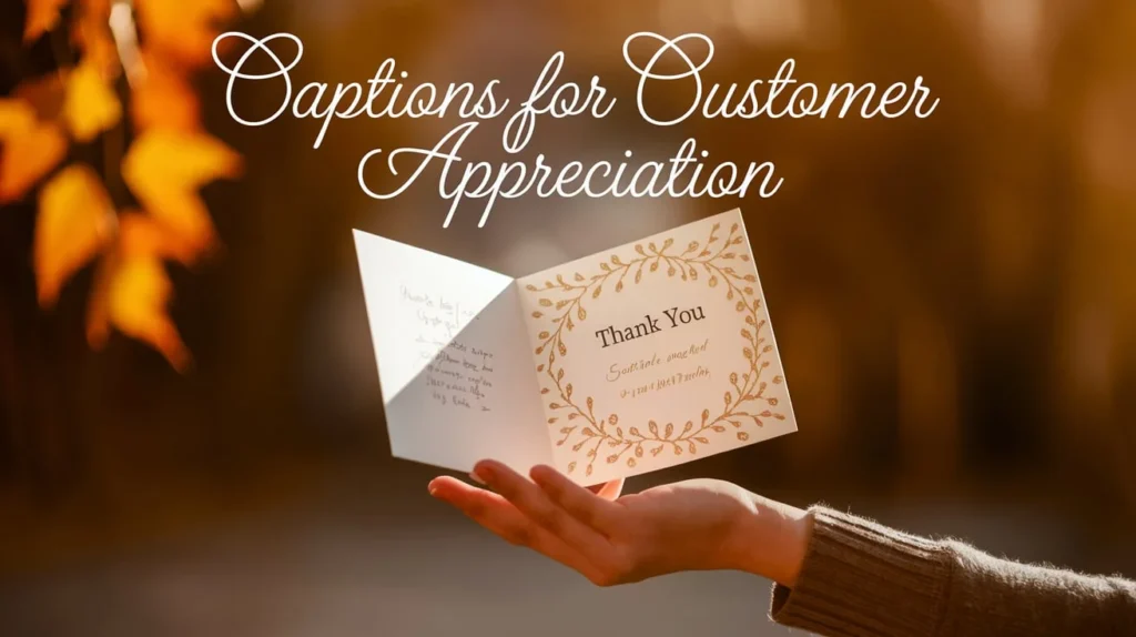 Captions for Customer Appreciation