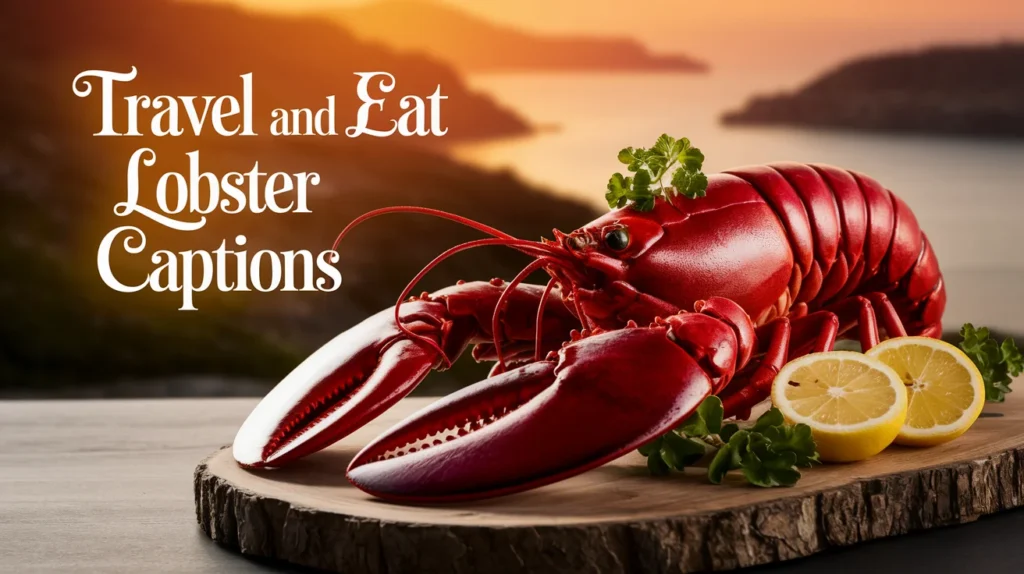 Travel and Eat Lobster Captions