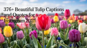 Tulip Captions And Quotes For Instagram