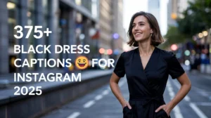 Black Dress Captions and Quotes for Instagram