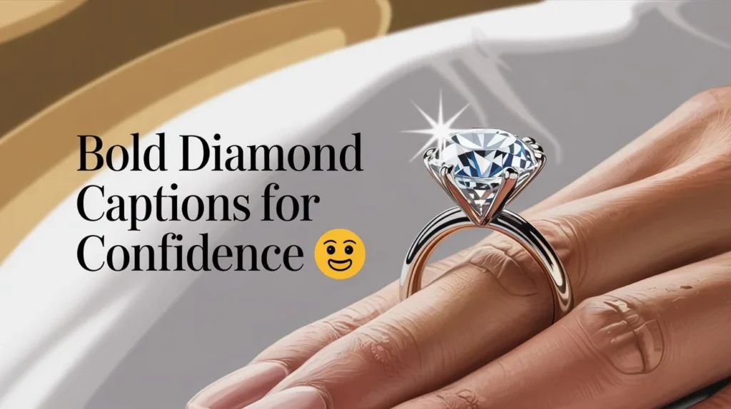 Bold Diamond Captions for Confidence