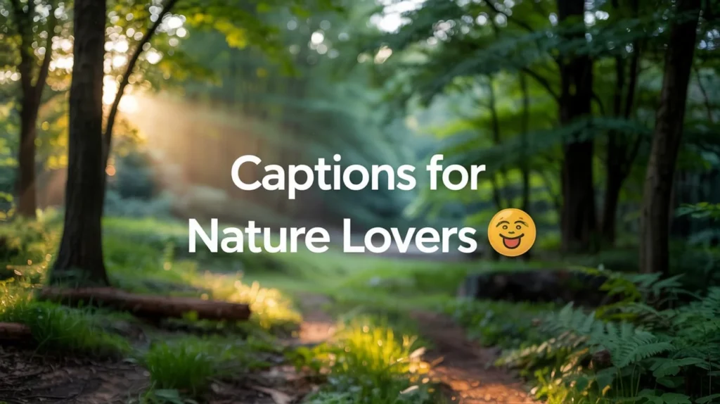 Captions for Nature Lovers