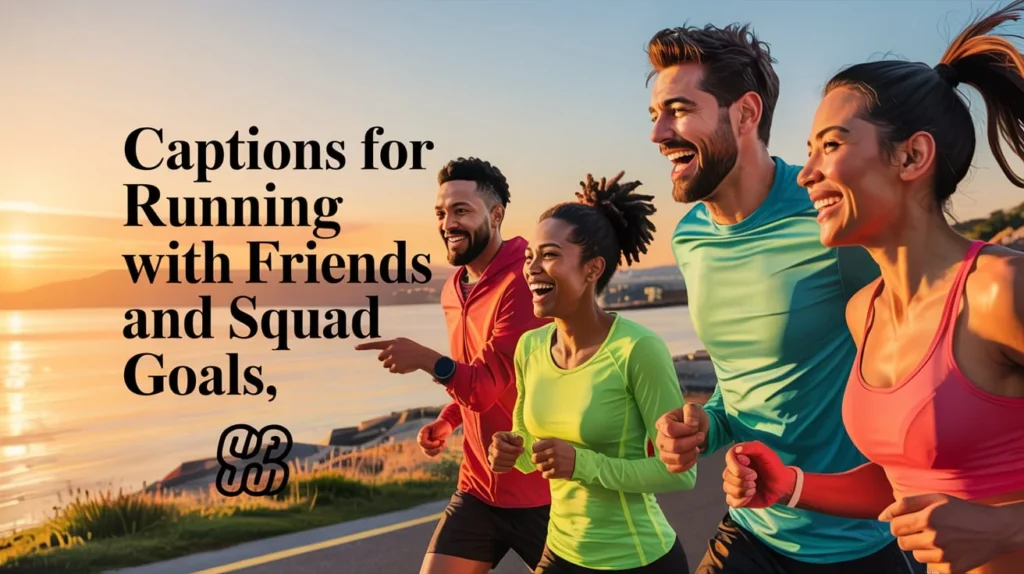 Captions for Running with Friends and Squad Goals