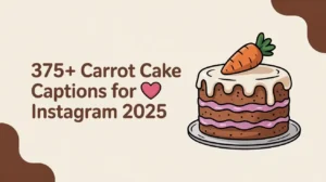 Carrot Cake Captions for Instagram