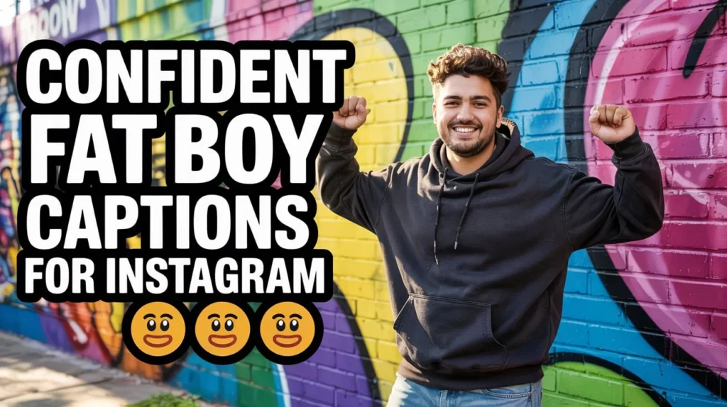 Confident Fat Boy Captions for Instagram