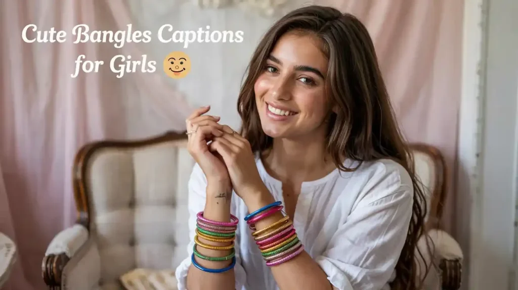 Cute Bangles Captions for Girls