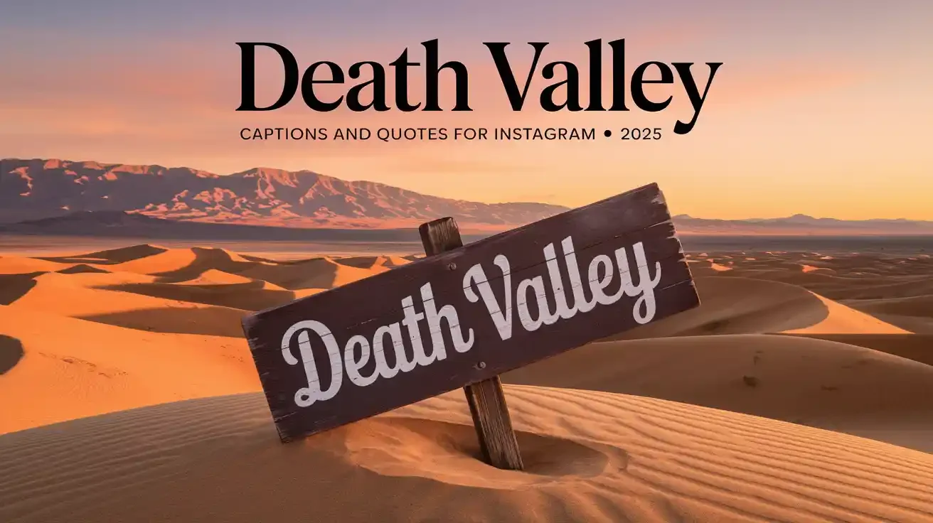 Death Valley Captions And Quotes For Instagram
