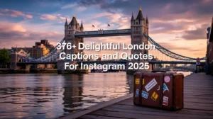 London Captions And Quotes For Instagram