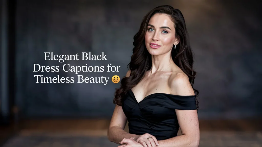 Elegant Black Dress Captions for Timeless Beauty