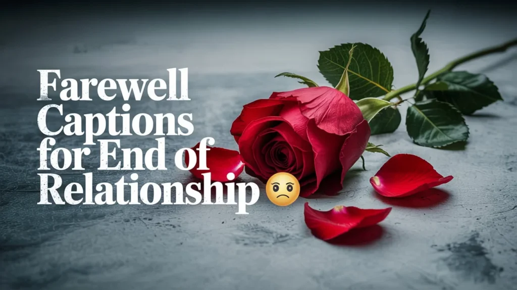 Farewell Captions for End of Relationship