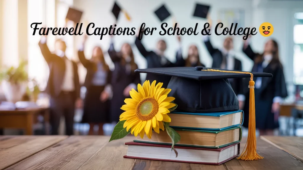 Farewell Captions for School & College