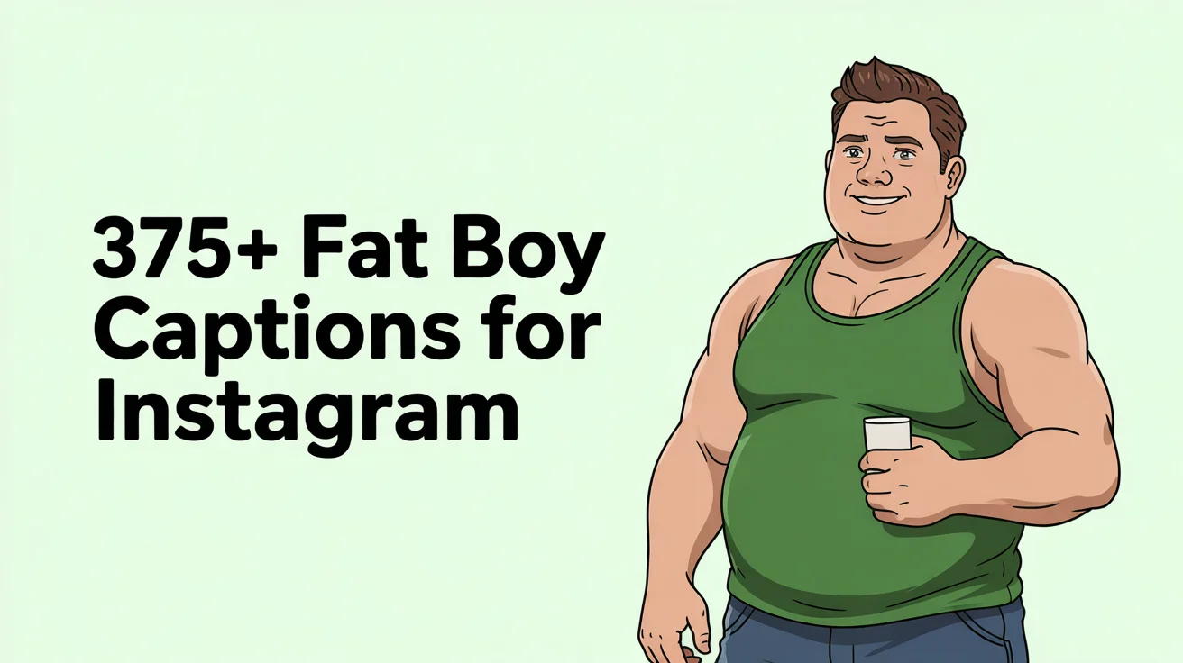 Fat Boy Captions for Instagram