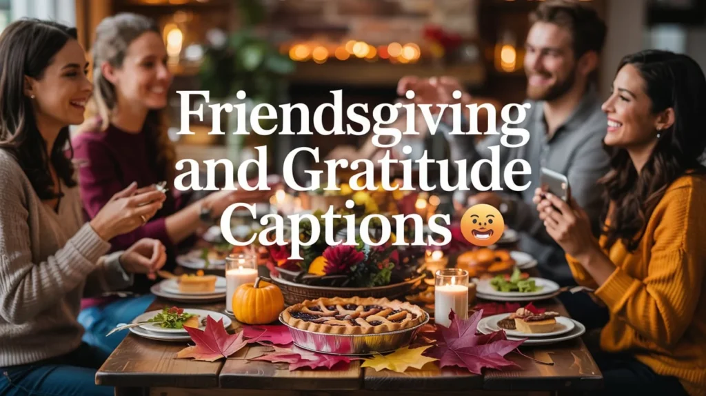 Friendsgiving and Gratitude Captions