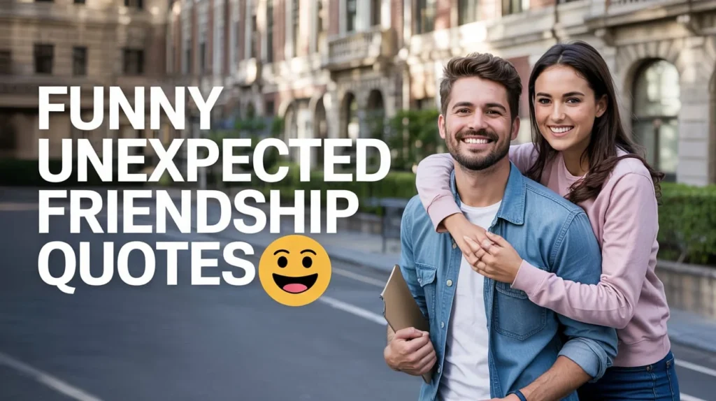 Funny Unexpected Friendship Quotes