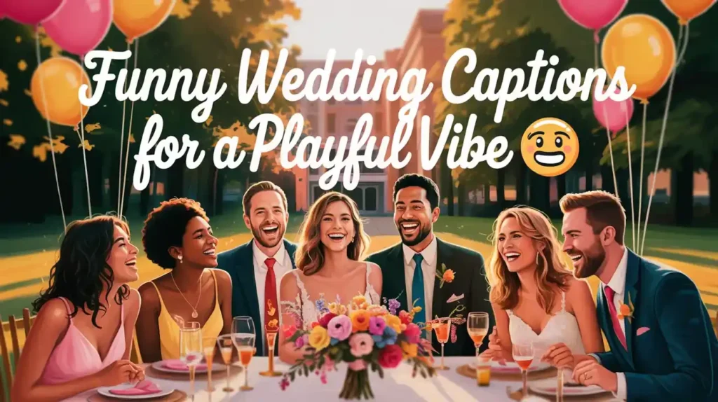 Funny Wedding Captions For A Playful Vibe