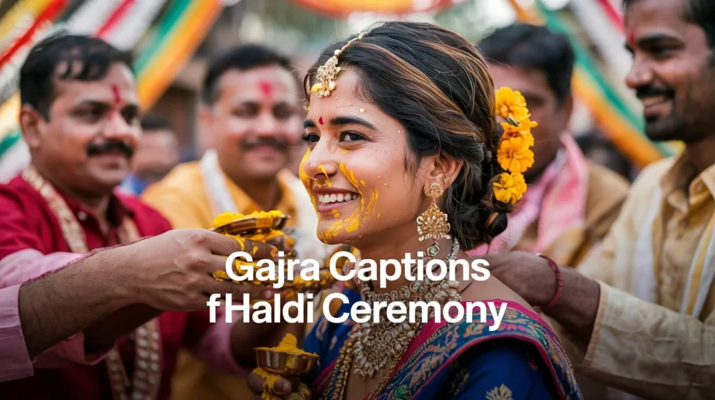Gajra Captions for Haldi Ceremony