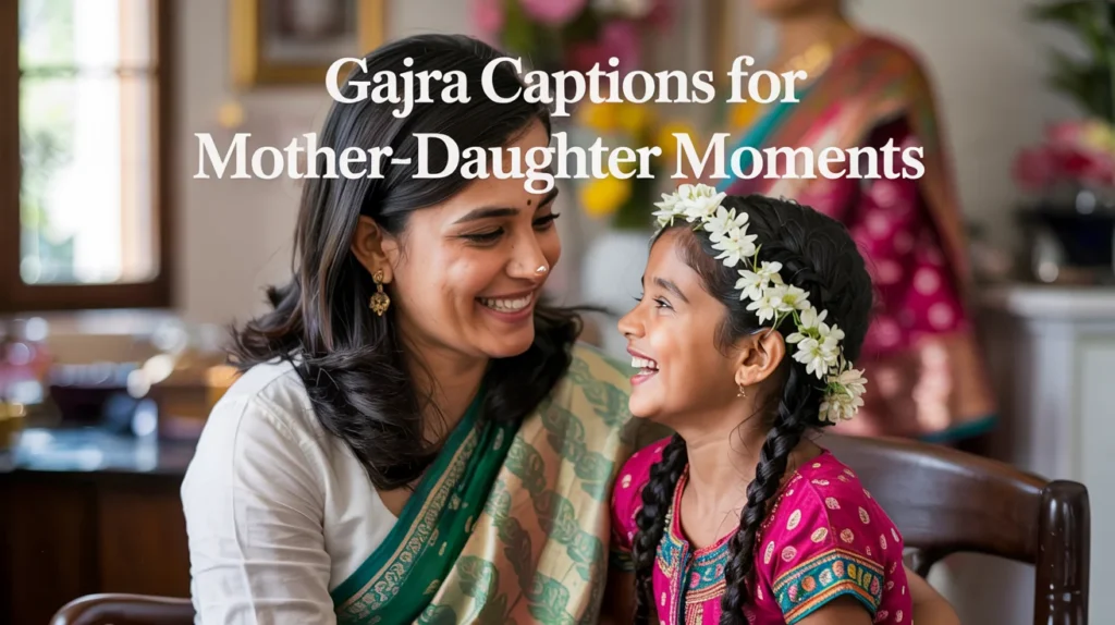 Gajra Captions for Mother-Daughter Moments