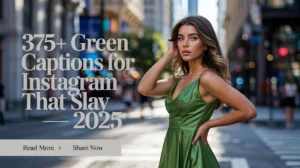 Green Dress Captions for Instagram