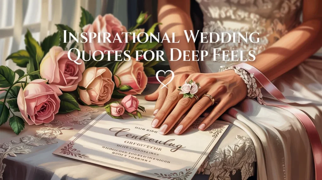 Inspirational Wedding Quotes For Deep Feels