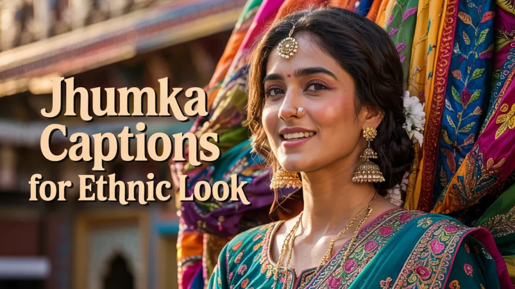 Jhumka Captions for Ethnic Look