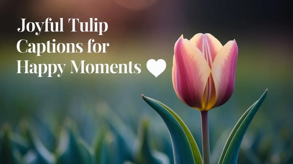 Joyful Tulip Captions For Happy Moments