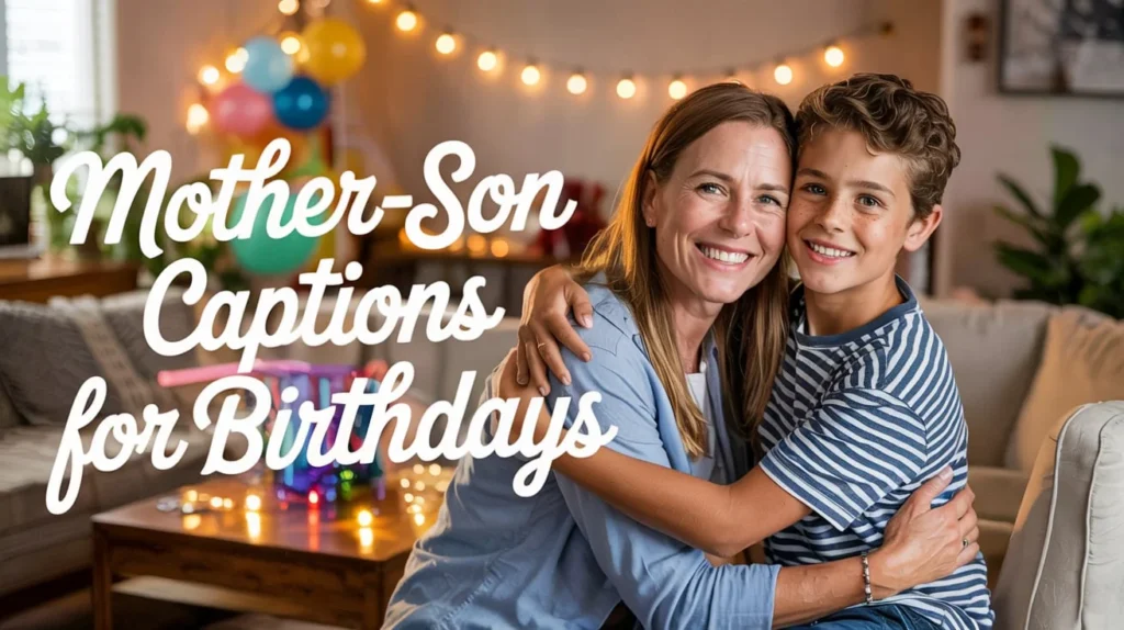 Mother-Son Captions for Birthdays