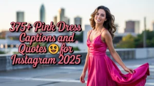 Pink Dress Captions and Quotes for Instagram