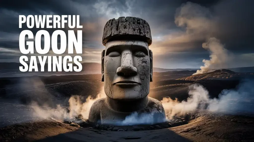 Powerful Goon Sayings