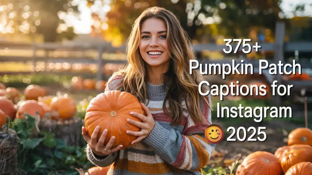 Pumpkin Patch Captions For Instagram