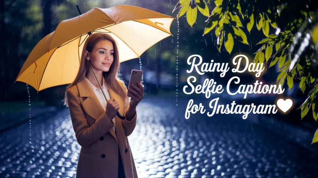 Rainy Day Selfie Captions for Instagram