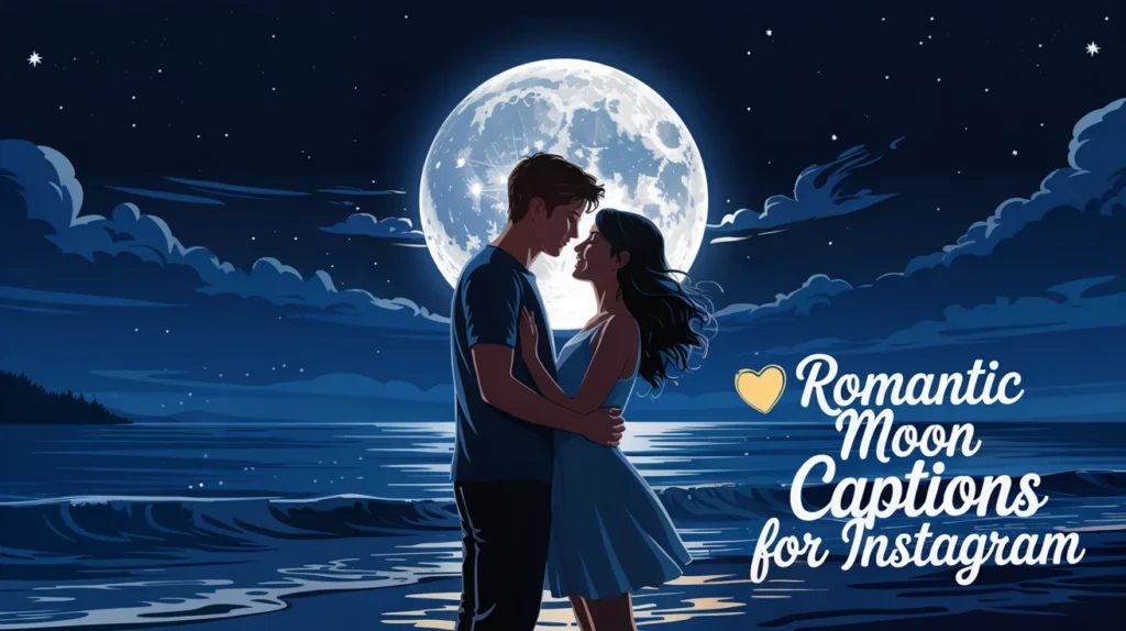 Romantic Moon Captions for Instagram