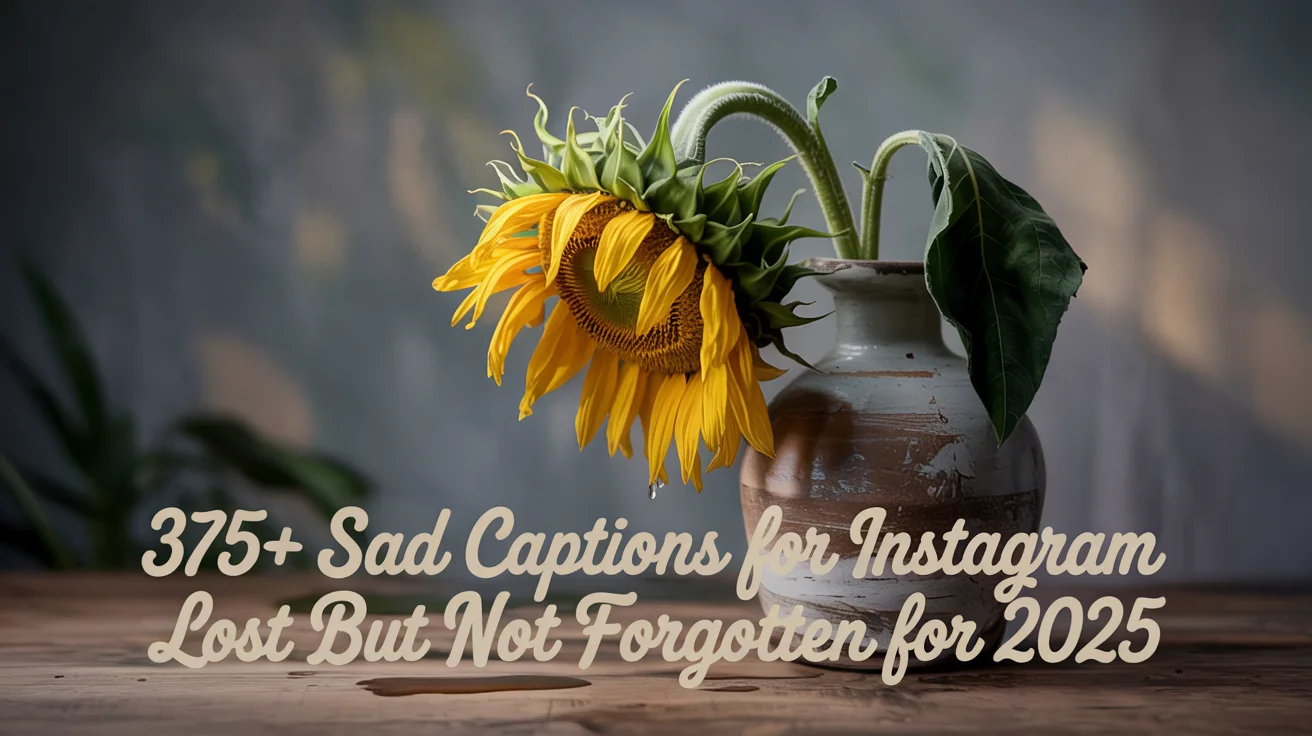 Sad Captions for Instagram Lost But Not Forgotten for