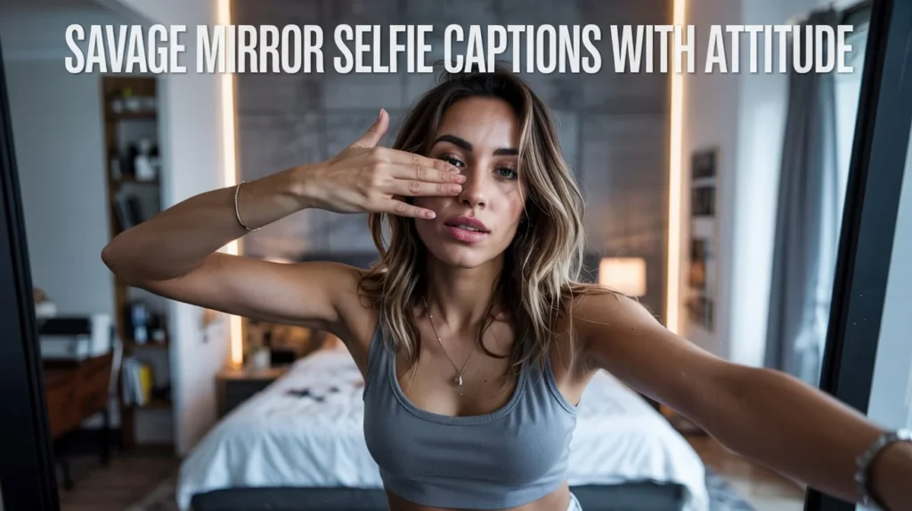 Savage Mirror Selfie Captions with Attitude