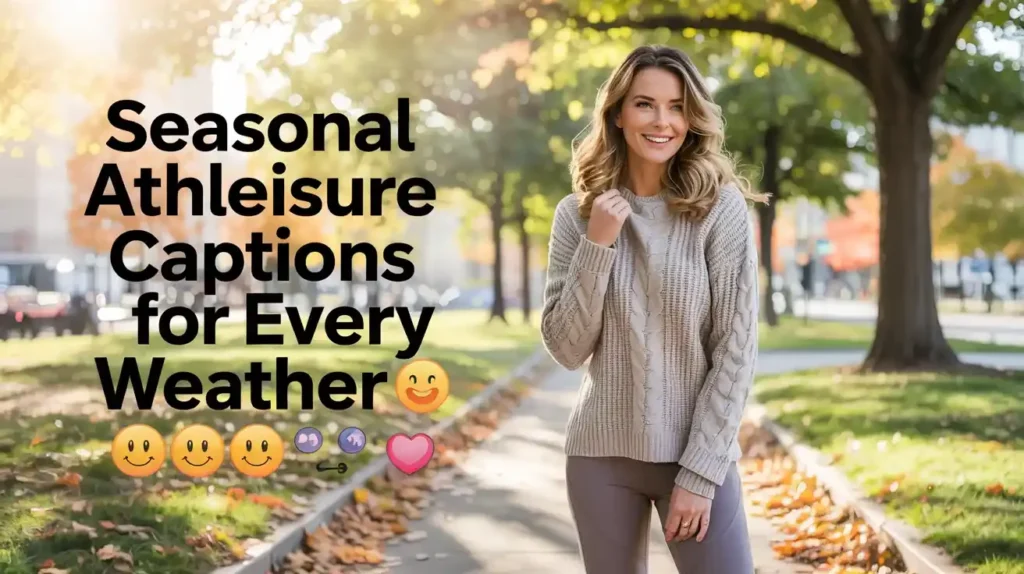 Seasonal Athleisure Captions For Every Weather