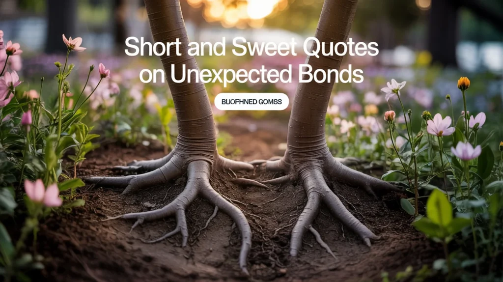 Short and Sweet Quotes on Unexpected Bonds