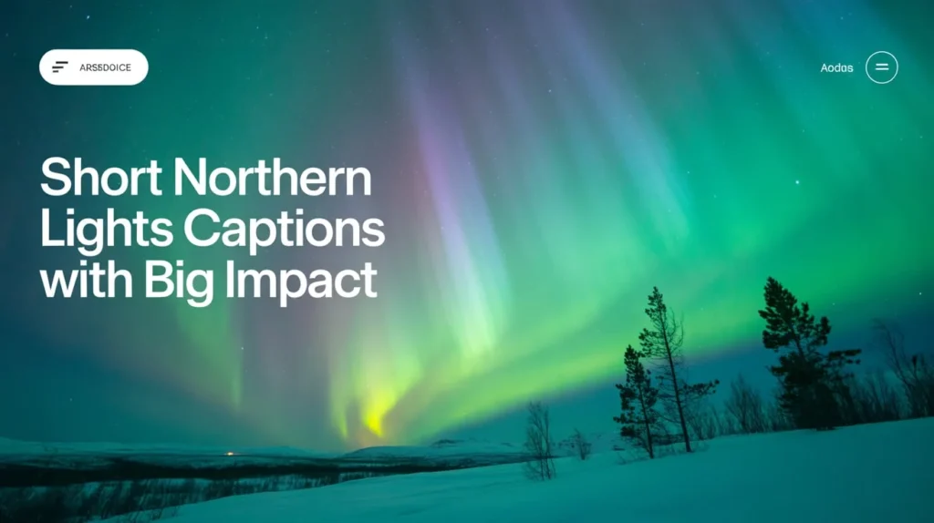 Short Northern Lights Captions With Big Impact