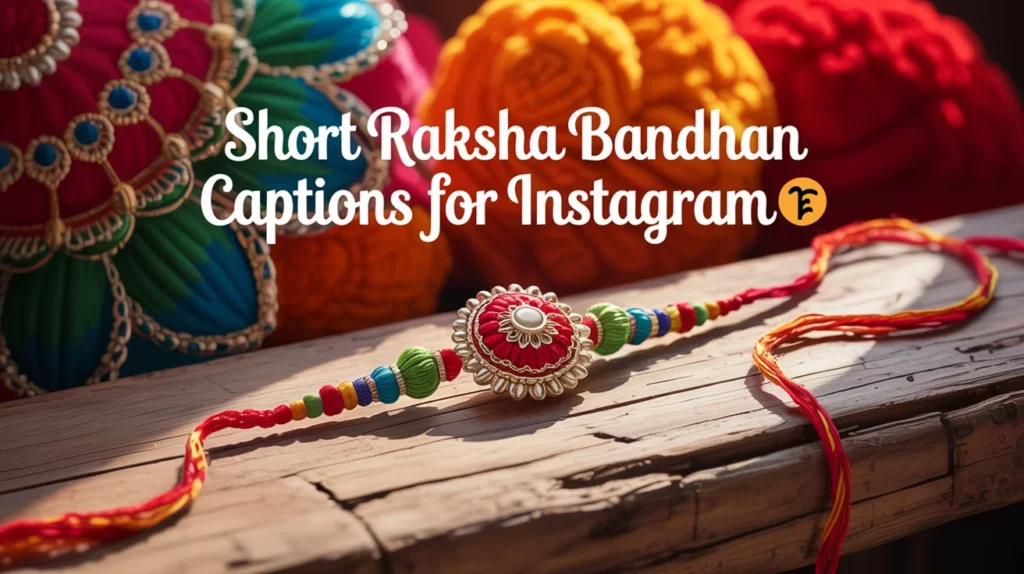 Short Raksha Bandhan Captions for Instagram
