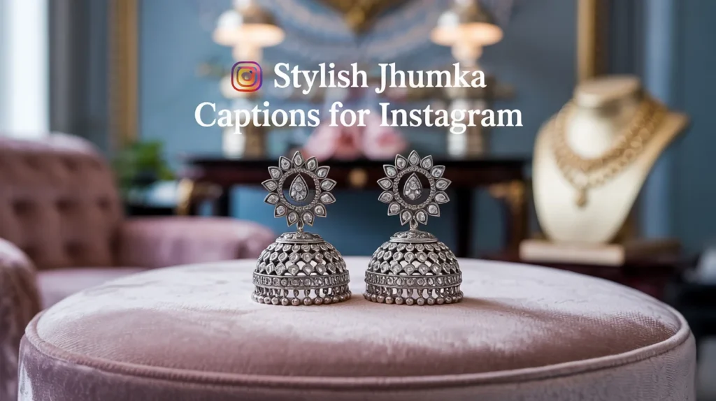 Stylish Jhumka Captions for Instagram