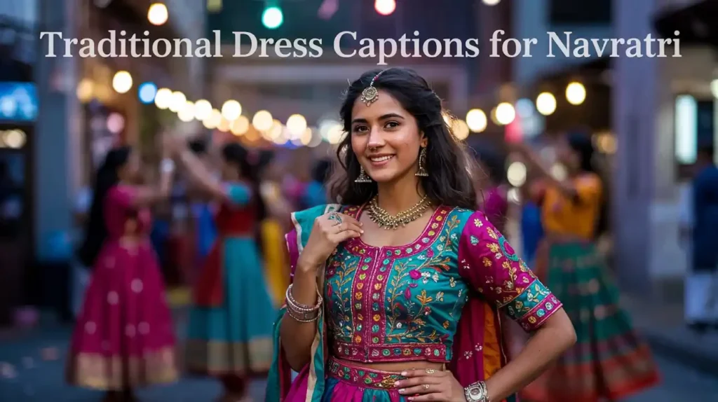 Traditional Dress Captions for Navratri