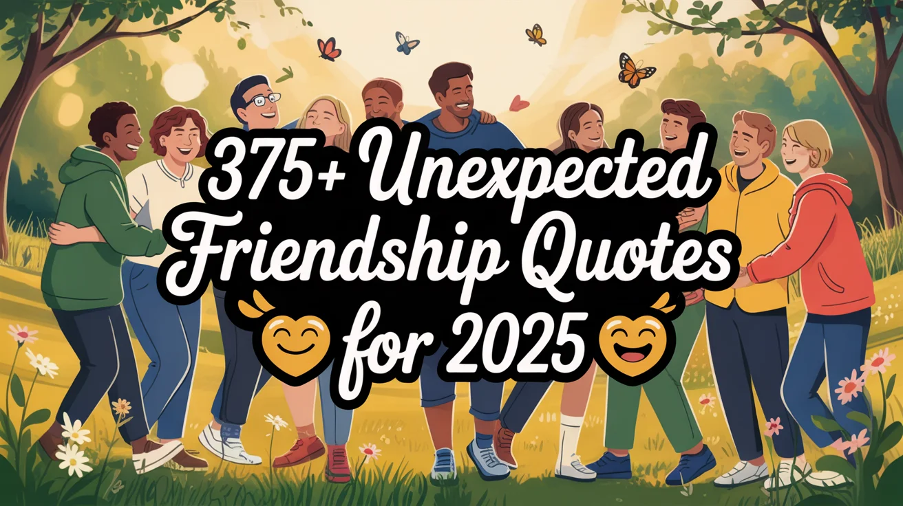 Unexpected Friendship Quotes