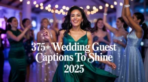 Wedding Guest Captions to Shine